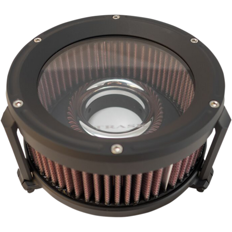 TRASK 01-17 EFI/93-06CV AIR CLEANER ASLT Black Front - Driven Powersports