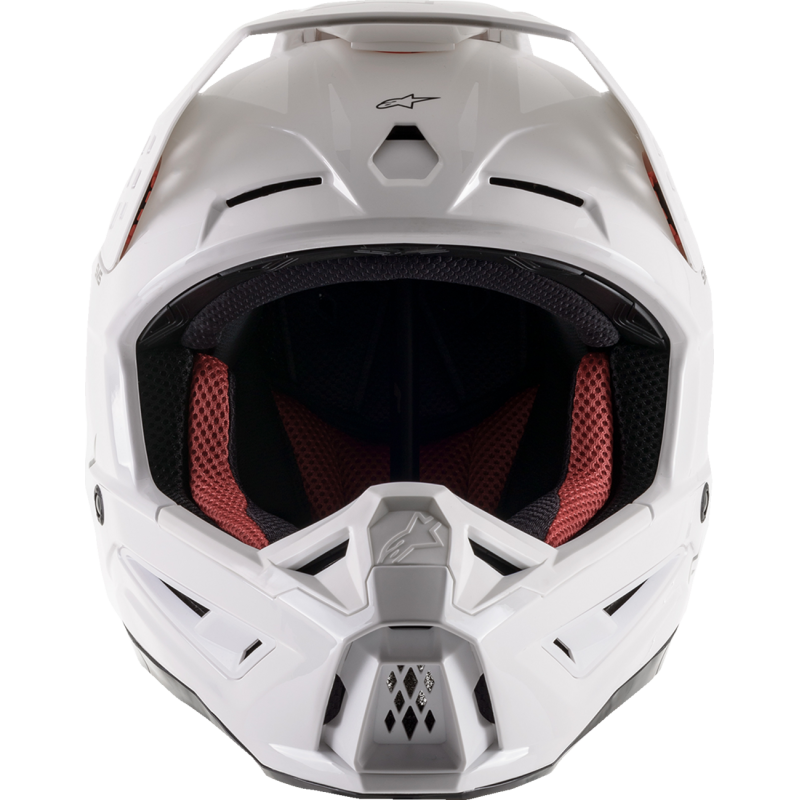 ALPINESTARS HELMET SM5 SOLID White Front - Driven Powersports