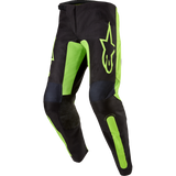 ALPINESTARS PANT F-LURV FL Black/Fluo Yellow Front - Driven Powersports