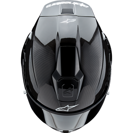 ALPINESTARS S-R10 SOLID HELMET CARB M&G Black Top - Driven Powersports