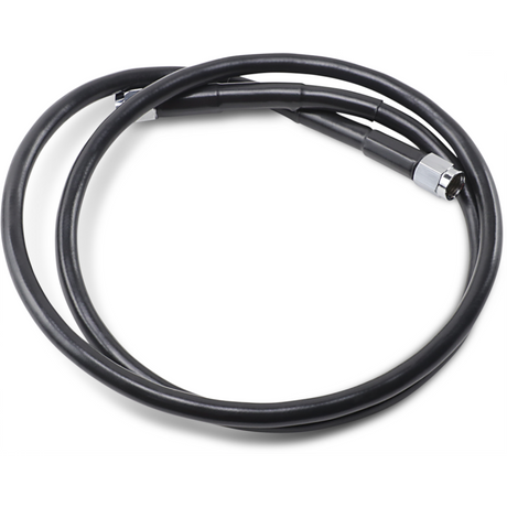 DRAG SPECIALTIES BLACK S/S BRAKE LINE 40" Front - Driven Powersports