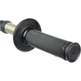 RENTHAL ULTRA TACKY HALF WAFFLE GRIPS DUAL COMPOUND ON BLACK Black 3/4 Front - Driven Powersports