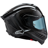 ALPINESTARS S-R10 SOLID HELMET CARB M&G Black Right Side - Driven Powersports