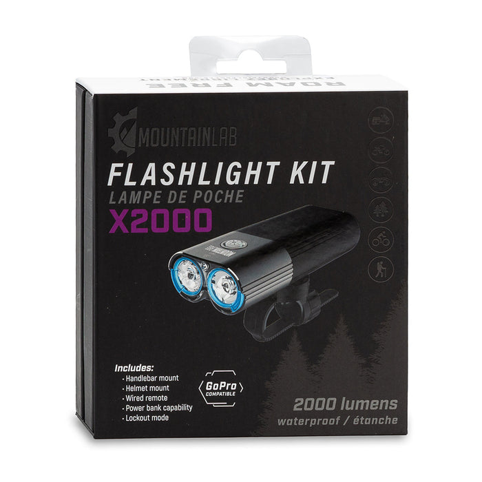 Mountain Lab x2000 Flashlight Kit - Driven Powersports