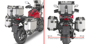 GIVI PLO1192CAM PL Cam-Side Side Case Racks for Honda NC750X