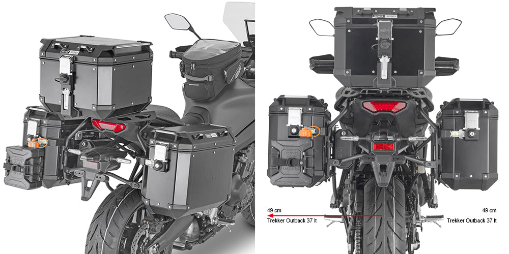 GIVI PLO2159CAM PL Cam-Side Side Case Racks for Yamaha Tracer 900 GT