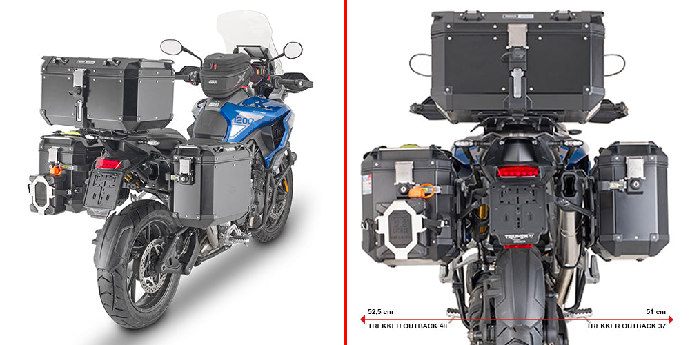GIVI PLO6422CAM PL Cam-Side Side Case Racks for Triumph Tiger 1200 GT