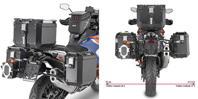 GIVI PLO7713CAM PL Cam-Side Side Case Racks for KTM 1290 Super ADV R/S