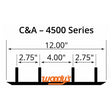 Woody's C&A 4500 Series Race Carbide 6" - Driven Powersports