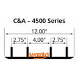Woody's C&A Mini 4500 Series Trail Carbide (SCC-450R) - Driven Powersports