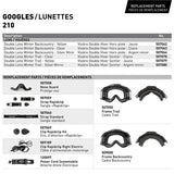 CKX 210° Goggles with Controlled Ventilation for Backcountry 210 Off-Road Size Chart - Driven Powersports