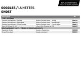 CKX Ghost Goggles, Winter Size Chart - Driven Powersports