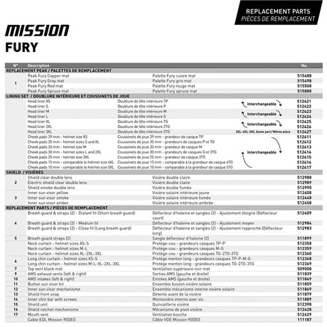 CKX Mission Free-Face Helmet Claw Electric Size Chart - Driven Powersports