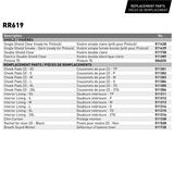 CKX RR619 – Full-face helmet Size Chart - Driven Powersports