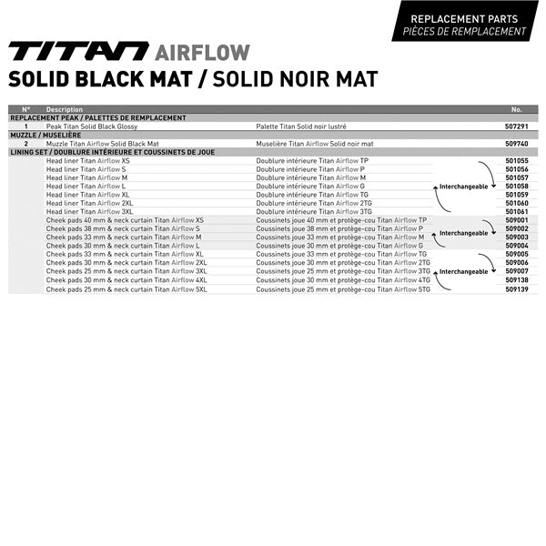 CKX Titan Air Flow Electric Combo Helmet - Backcountry Solid Size Chart - Driven Powersports