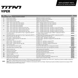 CKX Titan Original Helmet - Trail and Backcountry Viper Size Chart - Driven Powersports