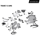 CKX Tranz 1.5 AMS Modular Helmet Cyber Double Size Chart - Driven Powersports