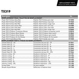 CKX TX319 Off-Road Helmet Solid Size Chart - Driven Powersports