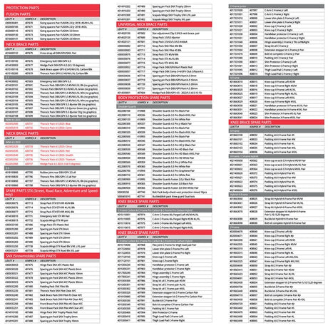 Leatt 3.5 Neck Brace Size Chart - Driven Powersports