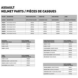 LS2 Assault Full-Face Helmet Solid Color Size Chart - Driven Powersports