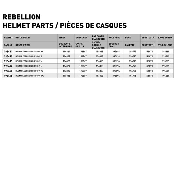LS2 Rebellion Half Helmet Size Chart - Driven Powersports