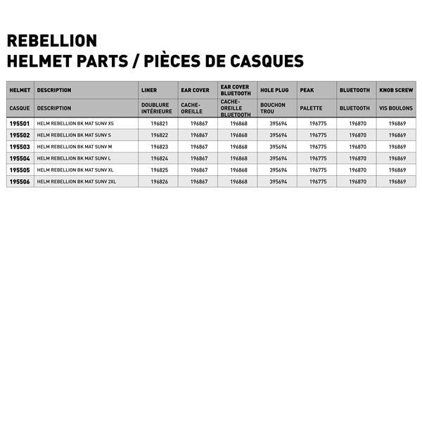 LS2 Rebellion Half Helmet Size Chart - Driven Powersports