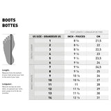 CKX Taïga Boots - Unisex Size Chart - Driven Powersports