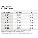CKX Contact Free-Face Helmet Solid Electric Size Chart - Driven Powersports