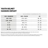 CKX RR24Y  Helmet Solid Double Size Chart - Driven Powersports