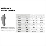 CKX Black EVA Boots Size Chart - Driven Powersports