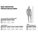 Leatt Body Tee 3DF Airfit Lite Evo Size Chart - Driven Powersports