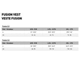 Leatt Fusion 3.0 Protection Vest Size Chart - Driven Powersports