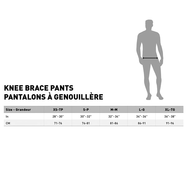 Leatt Knee Brace Pant Size Chart - Driven Powersports