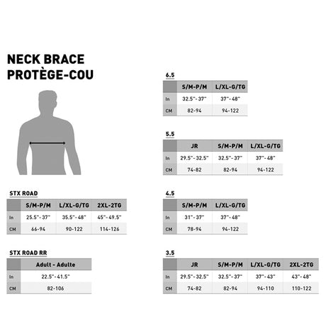 Leatt 3.5 Neck Brace Size Chart - Driven Powersports