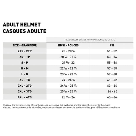 LS2 Rebellion Half Helmet Size Chart - Driven Powersports
