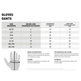 Oxford Thermolite Gloves - Black S/M Size Chart - Driven Powersports