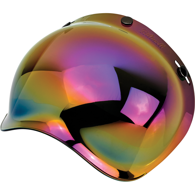 BILTWELL BUBBLE SHLD RNB AF Mirror 3/4 Left - Driven Powersports