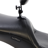 LE PERA 08-19 FLHT MAVERICK SEAT LONG SMTH BK/R Application Shot - Driven Powersports