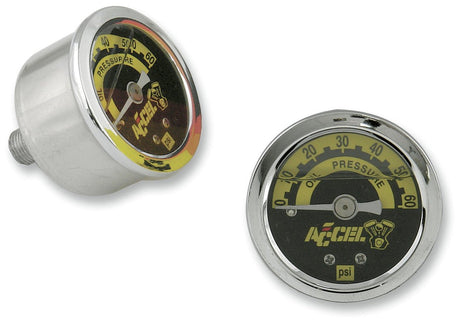 ACCEL 1/8"NPT LIQUID 0 - 60PSI GAUGE (7121A) - DRIVEN Canada's Powersports 7430470712127121A