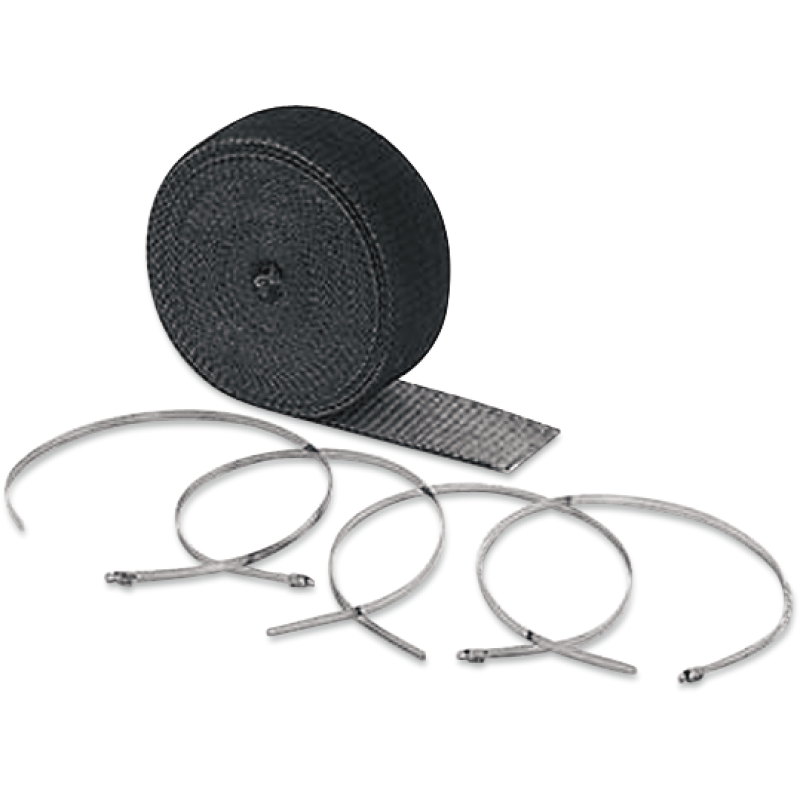 ACCEL 2"X25' EXHAUST WRAP W/CLAMPS - DRIVEN Canada's Powersports 7430474154672002BK