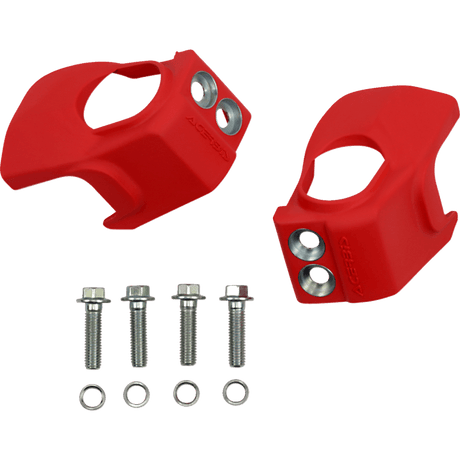 ACERBIS Fork Shoe Protectors BETA RR 2T 125-300, RR 4T 350-498, Red Front - Driven Powersports