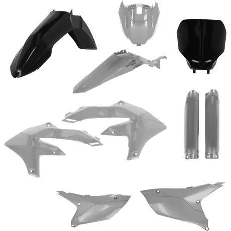 ACERBIS PLASTIC KIT - FULL - BLK/GREY YZ250F:24 - 24,YZ450F/FX:23 - 24 (2979591001) - DRIVEN Canada's Powersports 80527969423182979591001