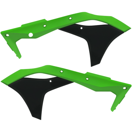 ACERBIS RADIATOR SHROUD KX250FGREEN/BLACK (2630611089) - DRIVEN Canada's Powersports 80527964438462630611089