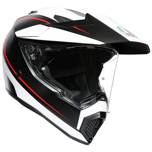 AGV AX-9 HELMET - PACIFIC ROAD - MATTE BLACK/WHITE/RED (ML) (217631O2LY003008) - Driven Powersports Inc.8051019049001217631O2LY003008
