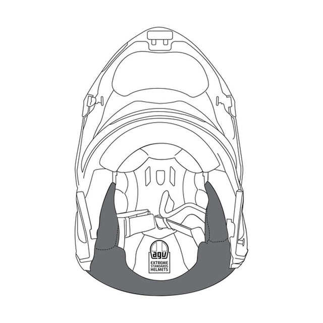 AGV CHEEK PADS BLACK SPORTMODULAR (3XL) - DRIVEN Canada's Powersports 802665669313920KIT12029999