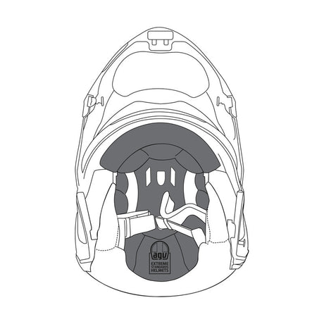 AGV DOUBLE FACE REMOVABLE TOP LINER S SPORTMOD - DRIVEN Canada's Powersports 802665669300920KIT12016999