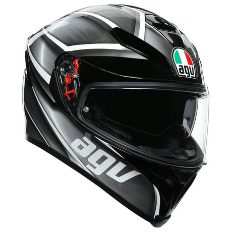 AGV K - 5 HELMET TEMPEST BLACK/SILVER (2XL) - DRIVEN Canada's Powersports 8210041O2MY051XS