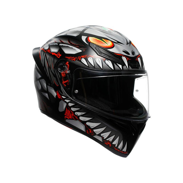 AGV K1 S Lyzard Matt Black/Grey/Red (S) - DRIVEN Canada's Powersports 2118394003044S