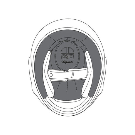 AGV REMOVABLE TOP LINER PREMIUM S X3000 (20KIT00110001) - DRIVEN Canada's Powersports 802665669254520KIT00110001