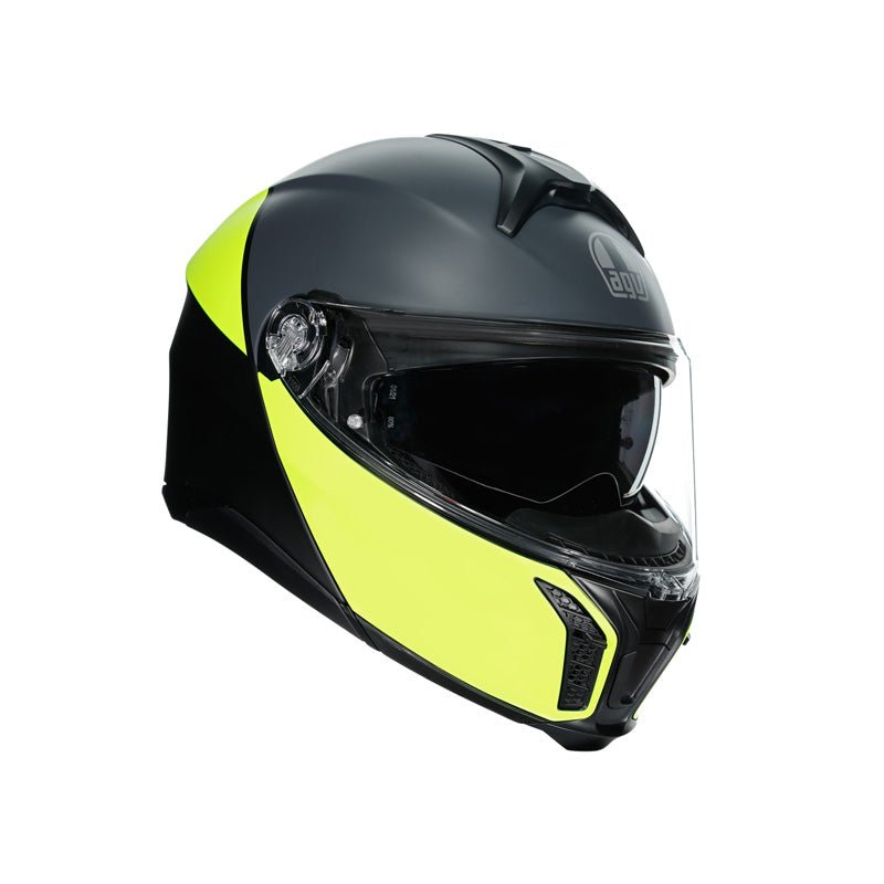 AGV TOURMODULAR HELMET BALANCE GREY/FLUO YELLOW/BLACK (2XL) - DRIVEN Canada's Powersports 8.05102E+12211251F2OY001XS